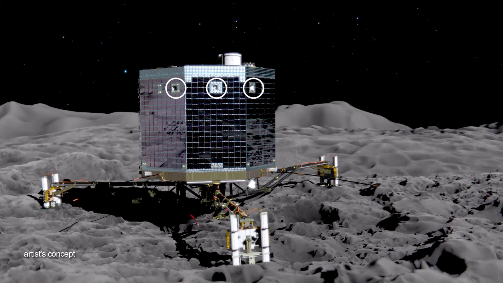 Rosetta: Concerns For Comet Lander After Uneven Landing