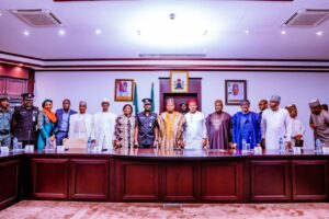 Vice President Kashim Shetima decorates new Acting Inspector General of Police, DIG Kayode Egbetokun
